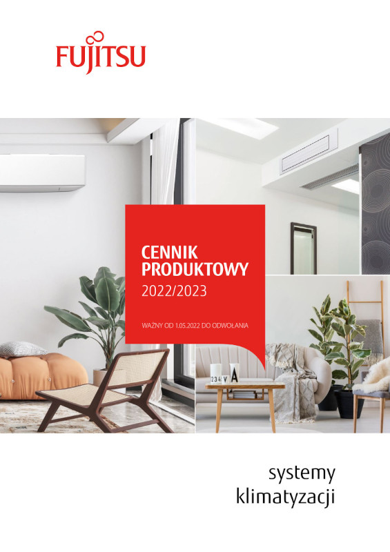 cennik klimatyzatorów fujitsu